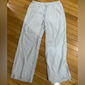 Hollister Adjustable-Rise Wide Leg Linen Pants